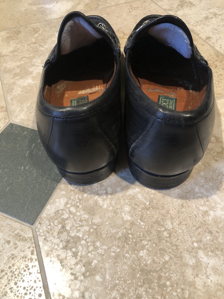 Gucci Horsebit Loafers Vintage Mens Black Leather Size 9  display picture 1