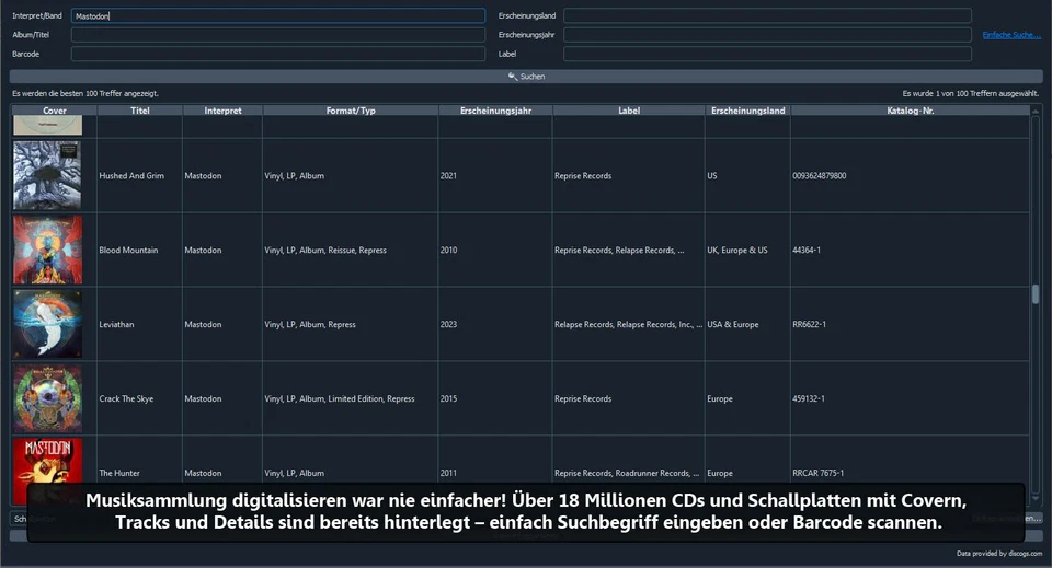 Stecotec Musikverwaltung Pro: Musiksammlung verwalten | CDs / Schallplatten - Bild 3 von 4