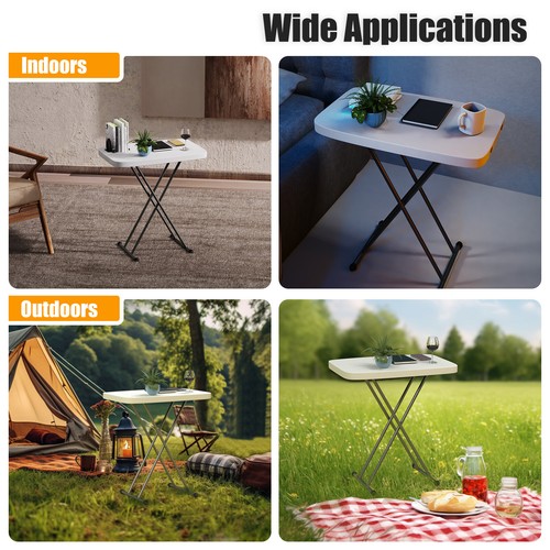 Portable Snack TV Dinner Laptop Tray Adjustable Folding Table Desk Sofa Bed Side - Picture 3 of 15