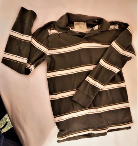 Mens Shirt Aeropostale Small Gray with stripes - Picture 1 of 2