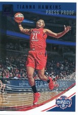 2019 Panini Donruss WNBA TIANNA HAWKINS #58 PURPLE PRESS PROOF #7/99 MYSTICS