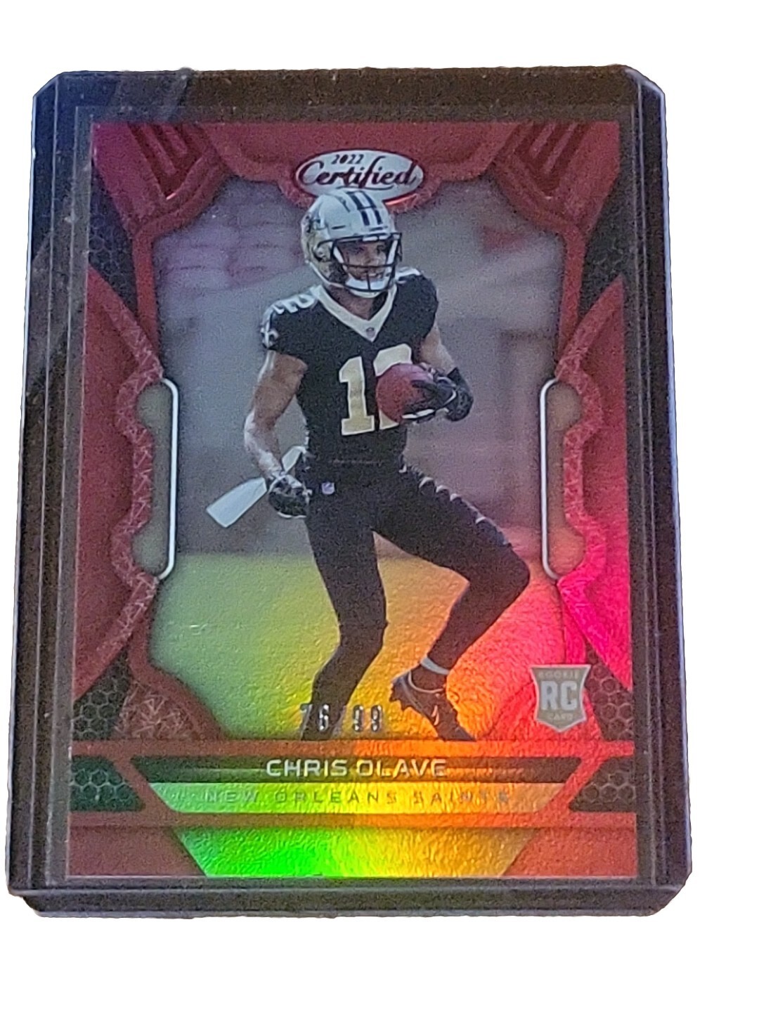 2022 Chris Olave Panini Certified Mirror Red RC 76/99