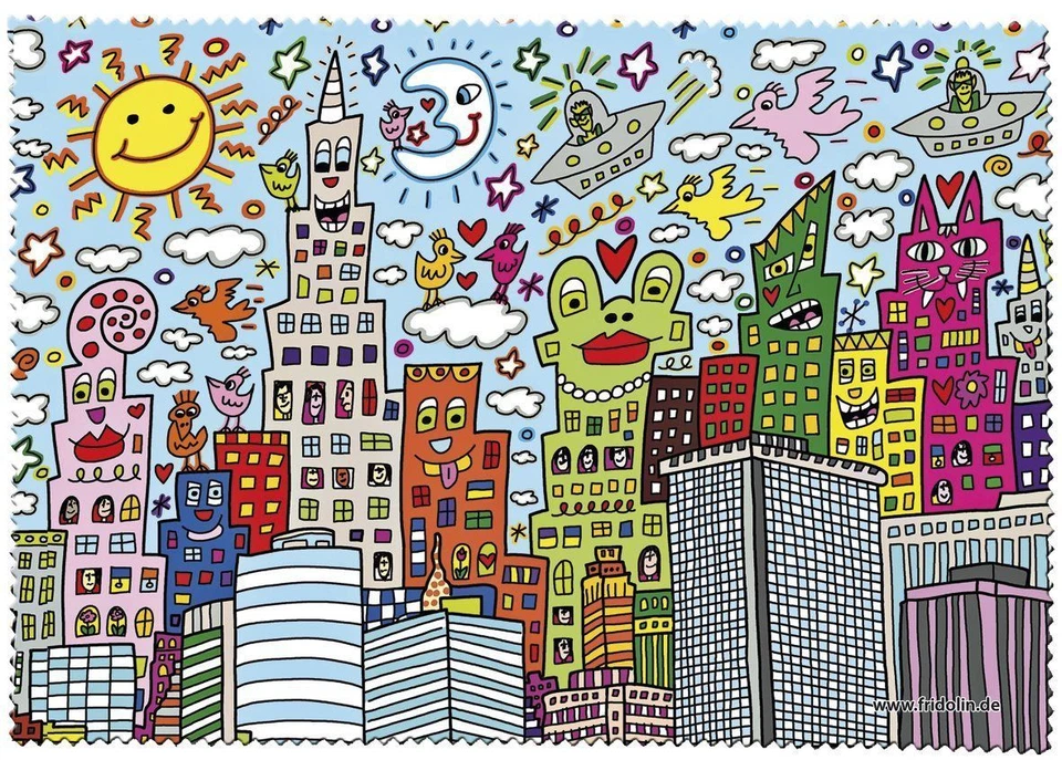 FRIDOLIN *James Rizzi* Brillenputztuch Brillentuch aus Mikrofaser New York