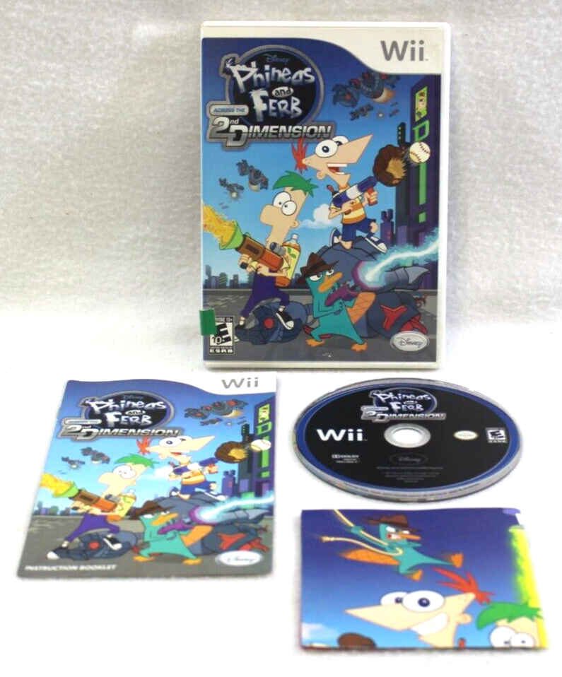 Disney Phineas And Ferb Across The 2nd Dimension ~ Nintendo Wii