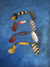 LOT OF 4 Vintage Glen L Evans SHYSTER 1 1/8" Inline Spinner Fishin 1/4oz Lures