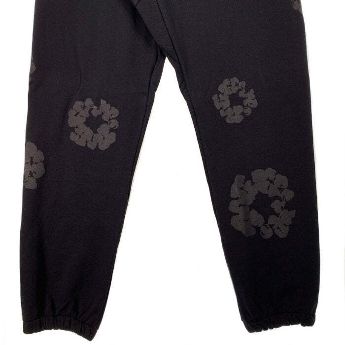 DENIM TEARS COTTON WREATH SWEAT PANTS BLACK FLOWER SIZE XL DENIM TEARS COTTON WREATH SWEAT PANTS BLACK FLOWER SIZE XL
