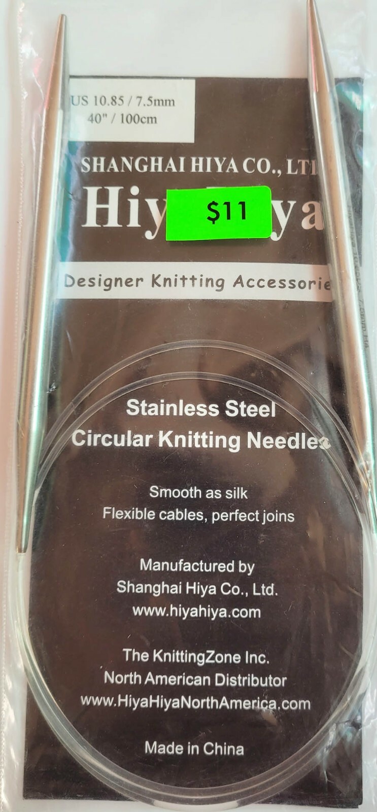 HiyaHiya Hiya Hiya Circular Stainless Knitting Needles Assorted Sizes