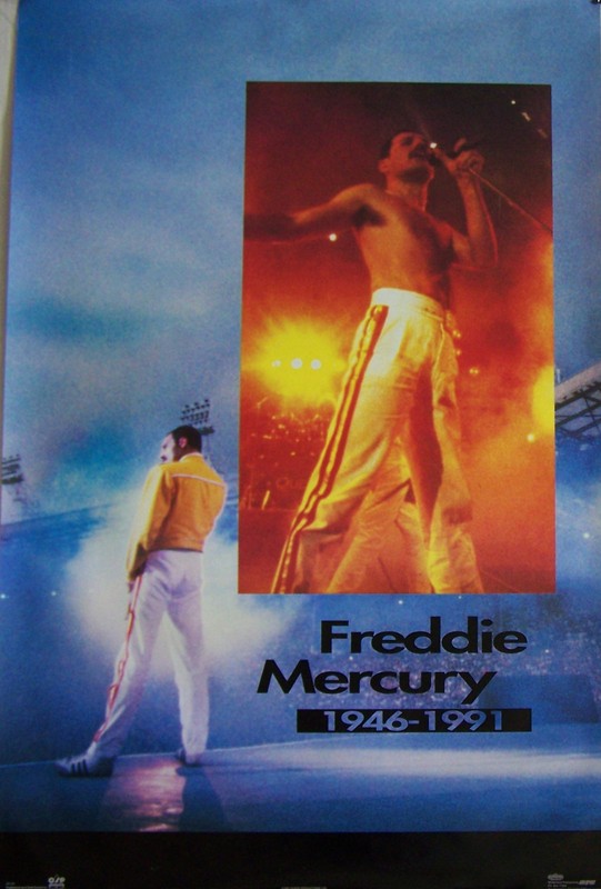 QUEEN 1992 FREDDIE MERCURY REMEMBRANCE POSTER