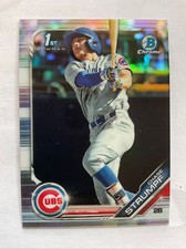 2019 Bowman Chrome Draft Refractor CHASE STRUMPF 1st Bowman Chicago CUBS #BD-178