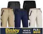 BISLEY "FLEX & MOVE" - MENS & WOMENS STRETCH WORK SHORTS - BSHC1130