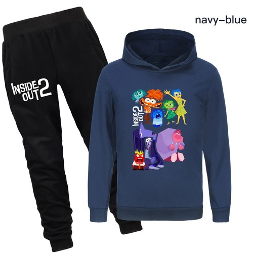 Inside Out 2 Clothes Set Kids Hoody Sweatshirt Pants 2pcs Set Tracksuit - Picture 5 of 54