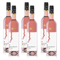 KäFer Pinot Grigio Blush Doc, Trocken, Sortenreines Weinpaket (6X0,75L)
