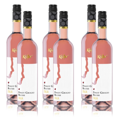 Käfer Pinot Grigio Blush DOC, trocken, sortenreines Weinpaket (6x0,75l)