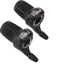 microSHIFT DS85 Twist Shifter Set, 8-Speed, Triple, Gear Indicator,