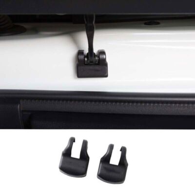 2pc Black Door Limiting Stopper Protector Cover Decor For Toyota Alphard 15-22
