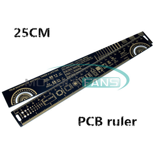 Resistor Rular 25cm Multifunctional PCB Ruler Measuring Tool Resistor Capacitor Chip ...