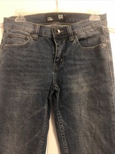 RSQ Jeans London Skinny Youth Boys Dark Blue Denim Jeans - Size 14