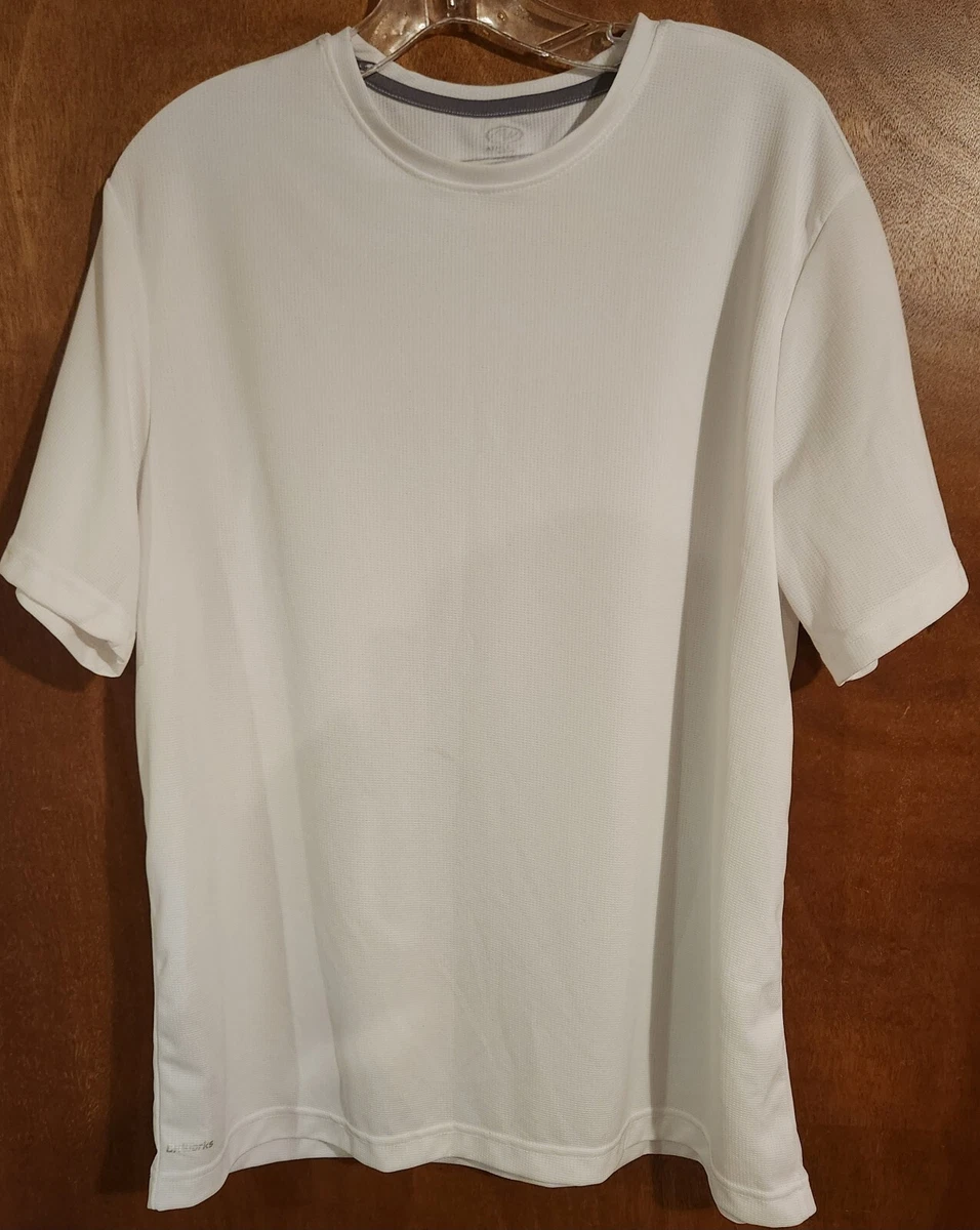 white athletic shirt