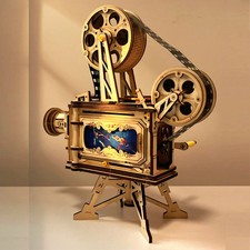 Diy Hand Assembled Projector 3d Three-dimensional Jigsaw Creative Gift Wooden