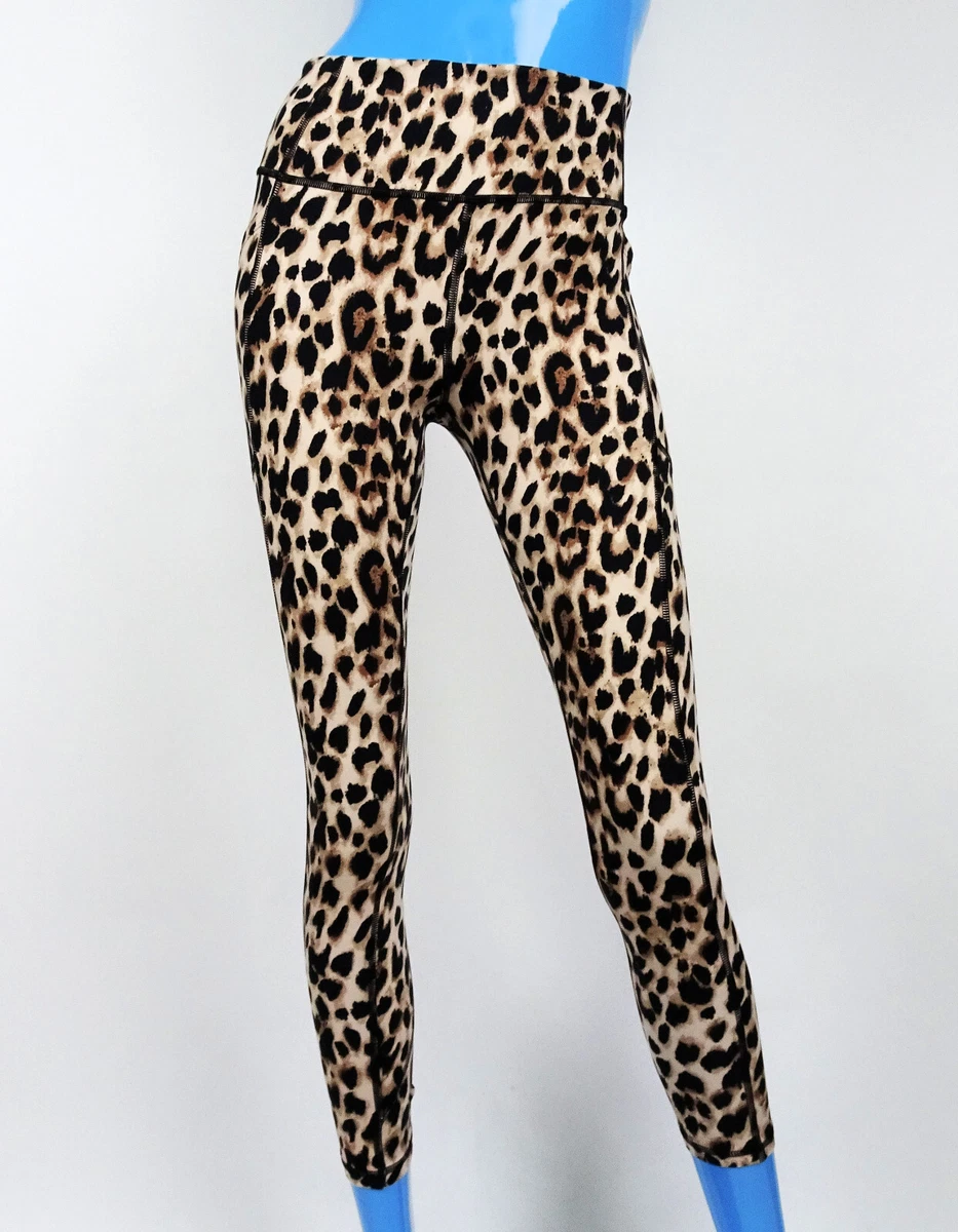 Victoria's Secret Leopard Cheetah Animal Print Leggings 4 S High