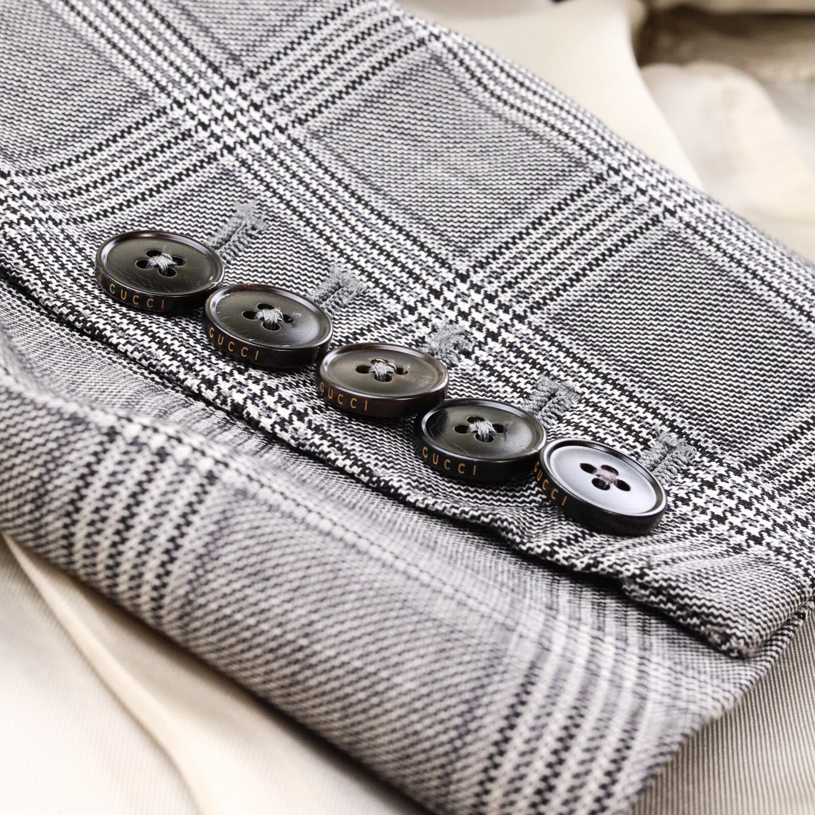 NUOVO abito da uomo anteriore piatto Gucci grigio peltro lana mohair 2B 2B 40 L