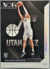 WALKER KESSLER RC 2022-23 PANINI NOIR ASSOCIATION EDITION 162 SILVER SSP  /49
