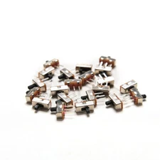 50x SPDT 3-Pin Vertical Slide Switch Mini PCB Circuit Mount Solder Tiny Small DC