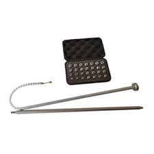 Trombone Dent Repair Tools Kit Part - 26 Egg Ball Extendable Rods w/ Hard Case