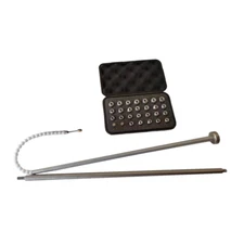 Trombone Dent Repair Tools Kit Part - 26 Egg Ball Extendable Rods w/ Hard Case