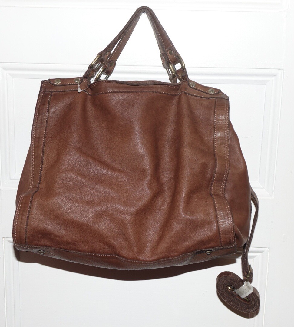 Civico 93 Woven Leather Tote Bag Made In Italy | eBay