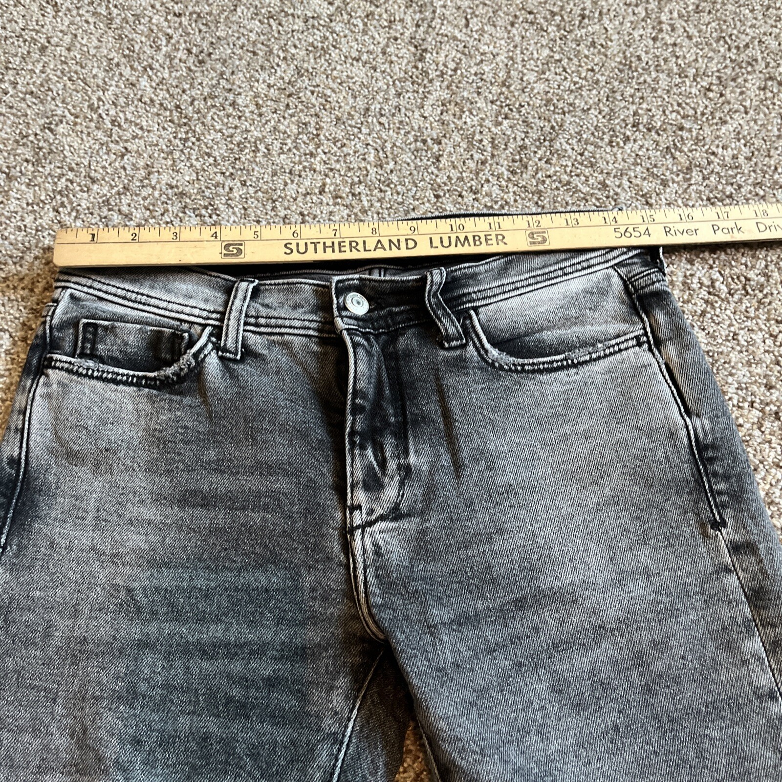 Pilcro and the Letterpress Jeans Womens 26 Black Slim Boyfriend Denim 28x28.5 - View 10