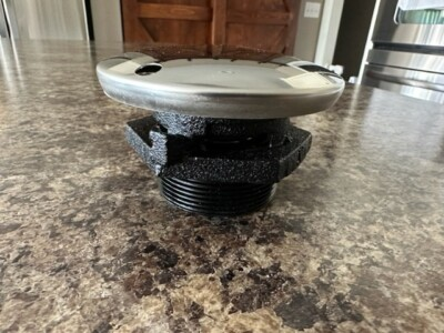 #ad Pressure Venting Cap and Base for transfer tanks POLISHED STAINLESS STEEL $25.00