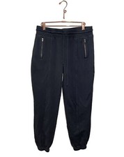 Joie Asher Joggers Sweatpants Women  s Medium Zip Pockets Drawstring Taper Black