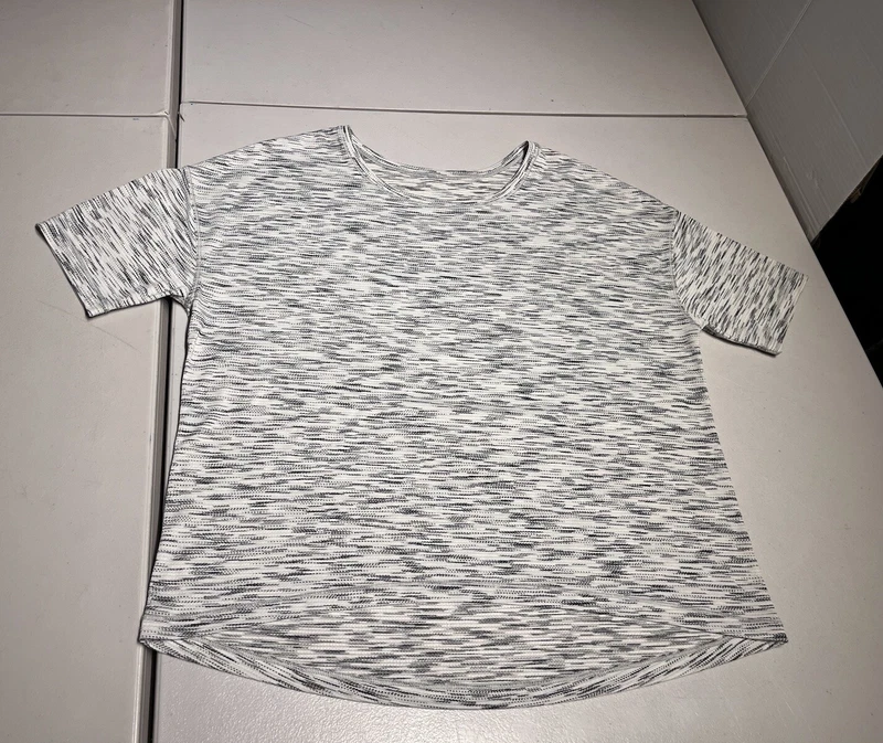 lululemon run it out tiger space dye heathered gym yoga shirt