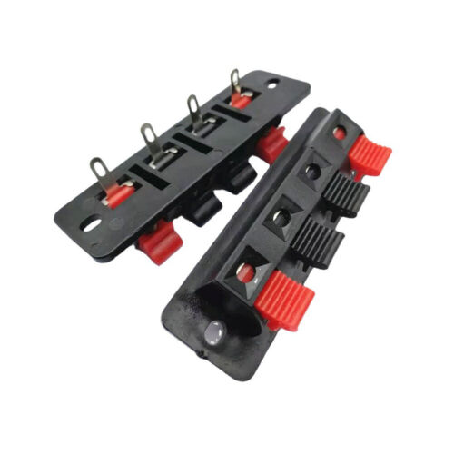 2PCS 4Pin Speaker Amplifier Wire Clip Audio Socket WP External Banana