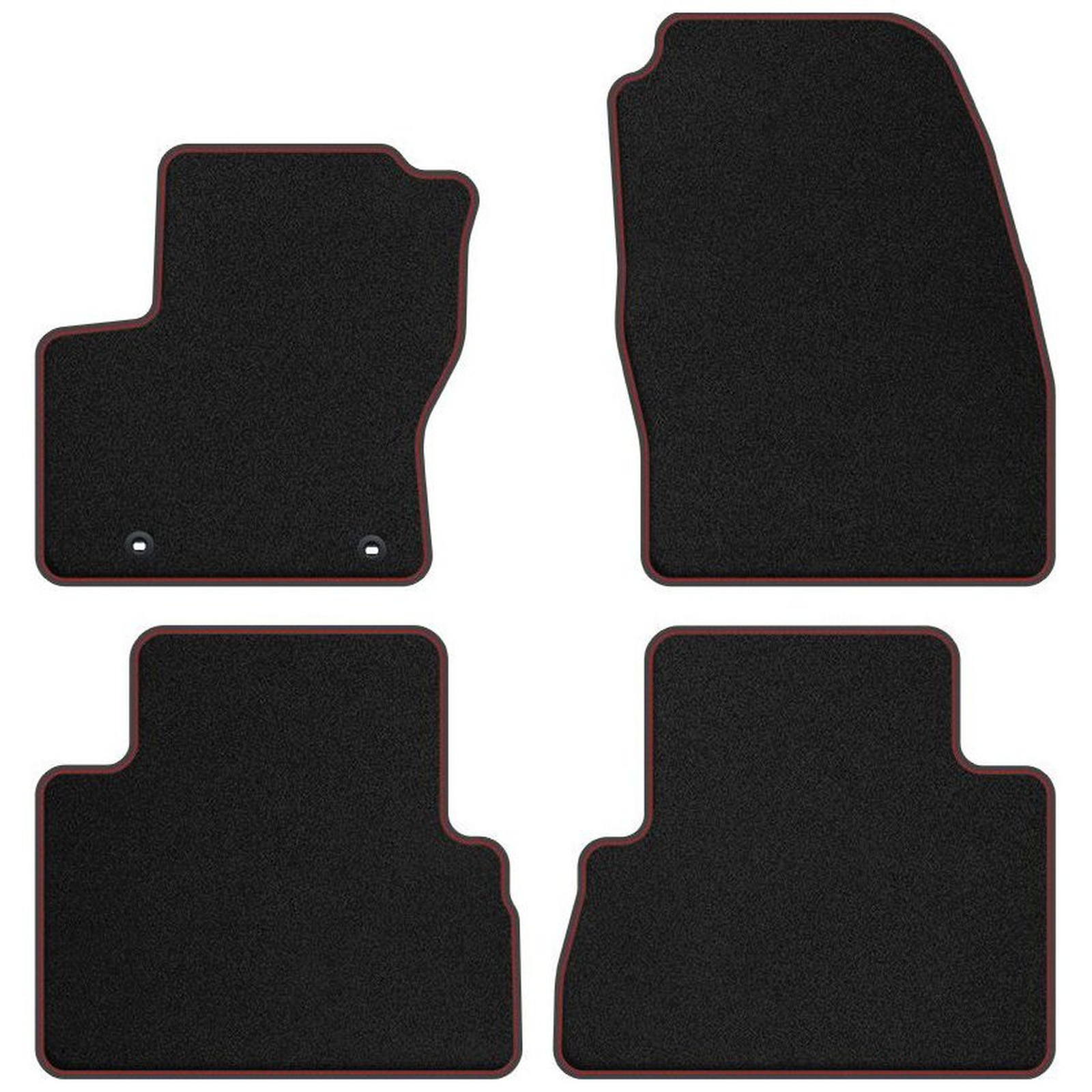 Tapis de sol velour premium rouge haut de gamme pour Ford Grand C-MAX II