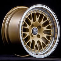 15x8 Jnc Jnc001 001 4x100 25 Gold Machine Lip Wheel Set(4) on sale 15x8 Jnc Jnc001 001 4x100 25 Gold Machine Lip Wheel Set(4) on sale