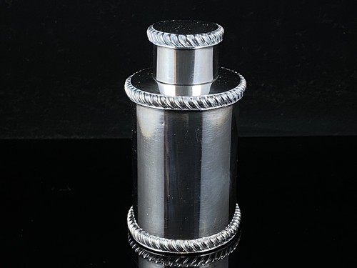Victorian Silver Plated Tea Caddy Canister - Picture 3 of 10