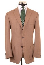 Hugo Boss Soldini Brown Birdseye 100 Wool Patch Pocket Sport Coat Jacket 54 44