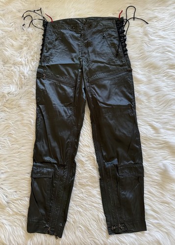 Prada Sport Astro Aviator Nylon Bondage Strap Cargo Pants Archive Vtg Green 46 - 第 1/5 張圖片