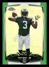 2014 Topps Chrome #141 Tajh Boyd RC Rookie Green Refractor New York Jets