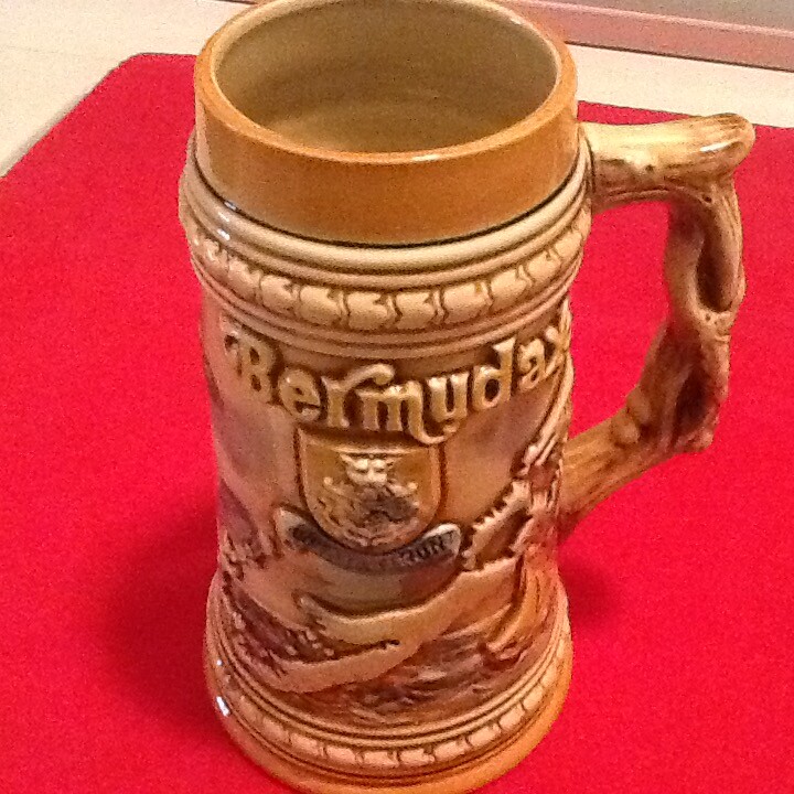 Souvenir ceramic stein purchased in Bermuda in late 1980s - made in Japan