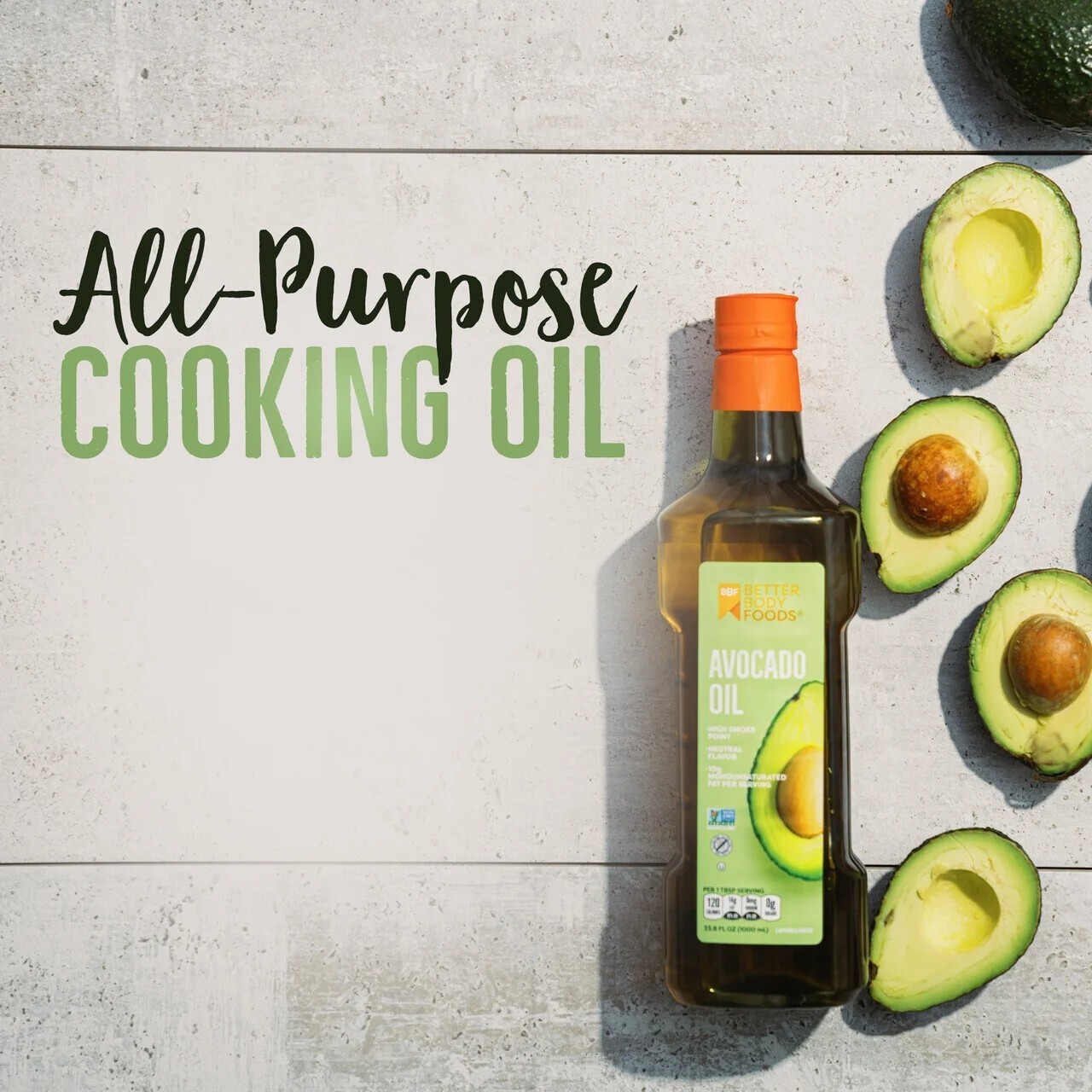Avocado Oil, High Heat Cooking Oil, 33.8oz, 1Liter