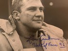 Lou Creekmur Eagles/ Lions HOF 8 x 10 Autographed Black & White Photo  — photo 3