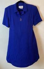 Vintage A Pea in The Pod Maternity Tunic Royal Blue Sz Medium Made in USA