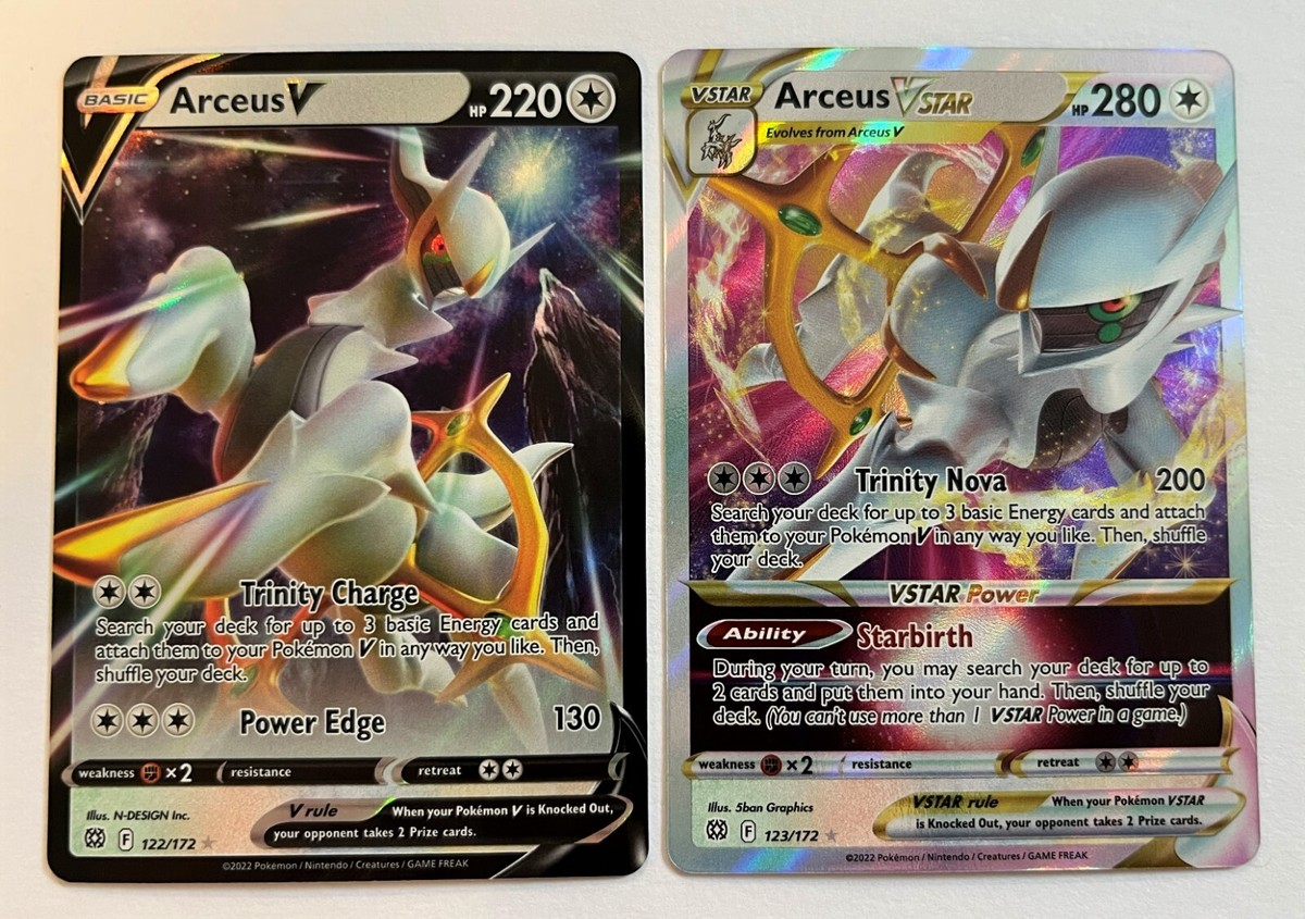 Pokémon Brilliant Stars - Arceus V & Arceus VSTAR - NM+/MINT
