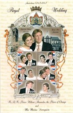 GUYANA 2002 ROYAL WEDDING "PRINCE WILLEM-ALEXANDER  AND MISS MAXIMA SHEET MNH
