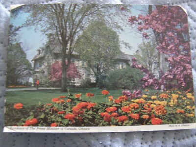 Postkarte, Residenz des Premierministers von Kanada, 1973, verschickt, National News