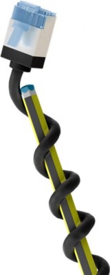 Ultraflexibles CAT 6A Patchkabel, slim, U/FTP, schwarz, 3 m