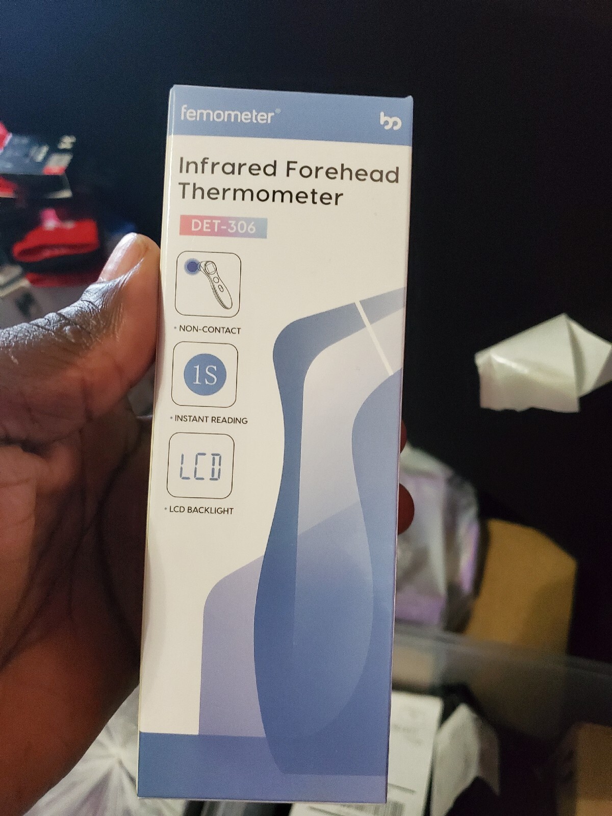 Femometer Forehead Thermometer for Adults and Kids, Missing battery